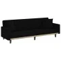 Sofá cama con cojines tela negro de vidaXL, Sofás - Ref: Foro24-351877, Precio: 296,20 €, Descuento: %