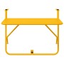 Mesa Colgante de Balcón Amarillo 60 x 39 x 65 cm Acero