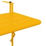 Mesa Colgante de Balcón Amarillo 60 x 39 x 65 cm Acero