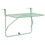 Mesa Colgante de Balcón Verde menta 60 x 39 x 65 cm Acero