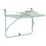 Mesa Colgante de Balcón Verde menta 60 x 39 x 65 cm Acero