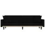 Sofá cama con cojines tela negro de vidaXL, Sofás - Ref: Foro24-351877, Precio: 296,20 €, Descuento: %