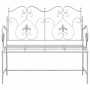 Banco de jardín Blanco 104 x 54 x 93cm Acero