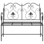 Banco de jardín Negro 104 x 54 x 93cm Acero