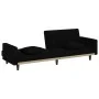 Sofá cama con cojines tela negro de vidaXL, Sofás - Ref: Foro24-351877, Precio: 296,20 €, Descuento: %