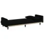 Sofá cama con cojines tela negro de vidaXL, Sofás - Ref: Foro24-351877, Precio: 296,20 €, Descuento: %