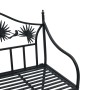 Banco de jardín Negro 104 x 54 x 93cm Acero