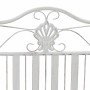 Banco de jardín Blanco 104 x 54 x 93cm Acero