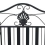 Banco de jardín Negro 104 x 54 x 93cm Acero
