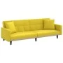 Sofa bed with light yellow fabric cushions by vidaXL, Sofas - Ref: Foro24-351879, Price: 261,92 €, Discount: %
