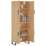 Aparador alto madera contrachapada color roble 69,5x34x180 cm de vidaXL, Aparadores - Ref: Foro24-3195702, Precio: 158,93 €, ...