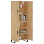 High oak-colored plywood sideboard 69.5x34x180 cm by vidaXL, Sideboards - Ref: Foro24-3195702, Price: 156,76 €, Discount: %