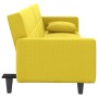 Sofa bed with light yellow fabric cushions by vidaXL, Sofas - Ref: Foro24-351879, Price: 266,59 €, Discount: %