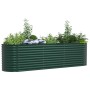 Arriate elevado Verde 320 x 80 x 81 cm Acero en Maceteros y jardineras | Comprar online en Foro24