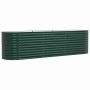Arriate elevado Verde 320 x 80 x 81 cm Acero en Maceteros y jardineras | Comprar online en Foro24