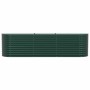 Arriate elevado Verde 320 x 80 x 81 cm Acero en Maceteros y jardineras | Comprar online en Foro24