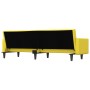 Sofa bed with light yellow fabric cushions by vidaXL, Sofas - Ref: Foro24-351879, Price: 266,59 €, Discount: %