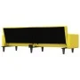 Sofa bed with light yellow fabric cushions by vidaXL, Sofas - Ref: Foro24-351879, Price: 261,92 €, Discount: %