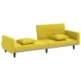 Sofa bed with light yellow fabric cushions by vidaXL, Sofas - Ref: Foro24-351879, Price: 261,92 €, Discount: %