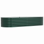 Arriate elevado Verde 240 x 80 x 44 cm Acero en Maceteros y jardineras | Comprar online en Foro24
