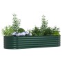 Arriate elevado Verde 240 x 80 x 44 cm Acero en Maceteros y jardineras | Comprar online en Foro24