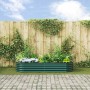 Arriate elevado Verde 240 x 80 x 44 cm Acero en Maceteros y jardineras | Comprar online en Foro24