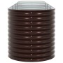 Arriate elevado Marrón 400 x 80 x 81 cm Acero en Maceteros y jardineras | Comprar online en Foro24