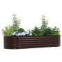 Arriate elevado Marrón 240 x 80 x 44 cm Acero en Maceteros y jardineras | Comprar online en Foro24