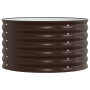 Arriate elevado Marrón 80 x 80 x 44 cm Acero en Maceteros y jardineras | Comprar online en Foro24