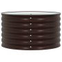 Arriate elevado Marrón 80 x 80 x 44 cm Acero en Maceteros y jardineras | Comprar online en Foro24