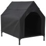 Casa para perros Negro 90 x 65 x 85 cm Tela Oxford y Acero