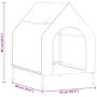 Casa para perros Negro 90 x 65 x 85 cm Tela Oxford y Acero