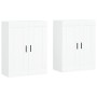 Armarios de pared 2 uds madera de ingeniería blanco de vidaXL, Aparadores - Ref: Foro24-3198033, Precio: 150,46 €