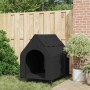 Casa para perros Negro 110 x 75 x 107.5 cm Tela Oxford y Acero