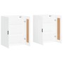 Armarios de pared 2 uds madera de ingeniería blanco de vidaXL, Aparadores - Ref: Foro24-3198033, Precio: 150,46 €