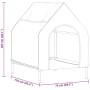 Casa para perros Negro 110 x 75 x 107.5 cm Tela Oxford y Acero