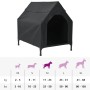 Casa para perros Negro 110 x 75 x 107.5 cm Tela Oxford y Acero