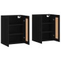 Wandschränke 2 Stk. Holzwerkstoff schwarz von vidaXL, Sideboards - Ref: Foro24-3198034, Preis: 152,90 €, Rabatt: %
