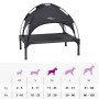 Cama para perro Negro m Acero