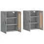 Wall cabinets 2 pcs concrete gray engineered wood by vidaXL, Sideboards - Ref: Foro24-3198037, Price: 126,53 €, Discount: %
