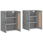 Wandschränke 2 Stück betongraues Holzwerkstoff von vidaXL, Sideboards - Ref: Foro24-3198037, Preis: 126,95 €, Rabatt: %