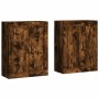 Armarios de pared 2 uds madera de ingeniería roble ahumado von vidaXL, Sideboards - Ref: Foro24-3198038, Preis: 131,04 €, Rab...