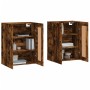 Armarios de pared 2 uds madera de ingeniería roble ahumado von vidaXL, Sideboards - Ref: Foro24-3198038, Preis: 131,04 €, Rab...