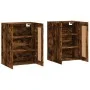 Armarios de pared 2 uds madera de ingeniería roble ahumado von vidaXL, Sideboards - Ref: Foro24-3198038, Preis: 129,37 €, Rab...