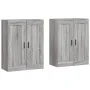 Armarios de pared 2 uds madera de ingeniería gris Sonoma by vidaXL, Sideboards - Ref: Foro24-3198039, Price: 126,97 €, Discou...