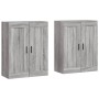 Armarios de pared 2 uds madera de ingeniería gris Sonoma by vidaXL, Sideboards - Ref: Foro24-3198039, Price: 128,47 €, Discou...