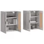 Armarios de pared 2 uds madera de ingeniería gris Sonoma by vidaXL, Sideboards - Ref: Foro24-3198039, Price: 126,97 €, Discou...
