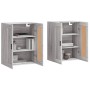 Wandschränke 2 Stück aus grauem Sonoma-Ingenieurholz von vidaXL, Sideboards - Ref: Foro24-3198039, Preis: 128,47 €, Rabatt: %