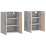 Armarios de pared 2 uds madera de ingeniería gris Sonoma by vidaXL, Sideboards - Ref: Foro24-3198039, Price: 126,97 €, Discou...