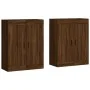 Wall cabinets 2 pcs oak brown engineered wood by vidaXL, Sideboards - Ref: Foro24-3198040, Price: 138,63 €, Discount: %